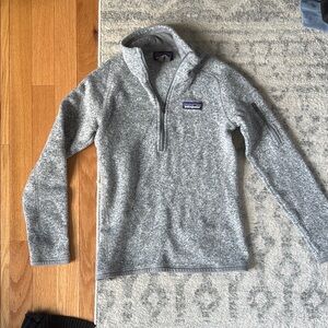 Patagonia Gray Zip Up Sweater Fleece